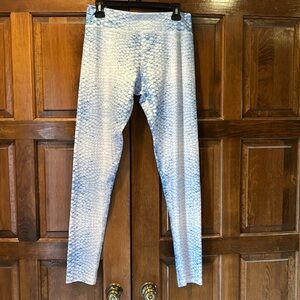 NWT Reel Skipper CLASSIC WATER LEGGINGS - BLUE SCALE Size Large